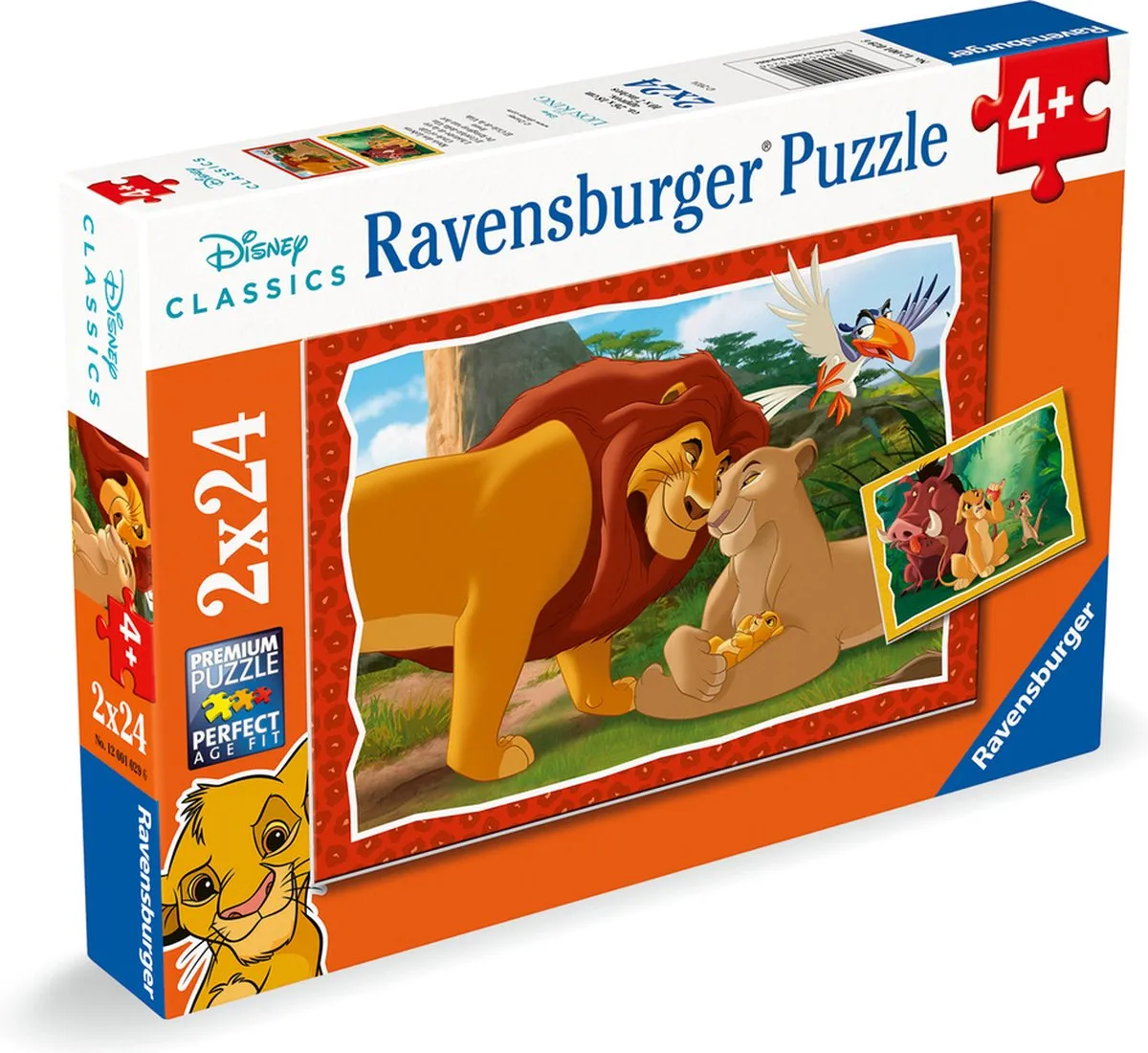 Ravensburger The Lion King Puzzels 24 Stuks - 2x48 Stuks