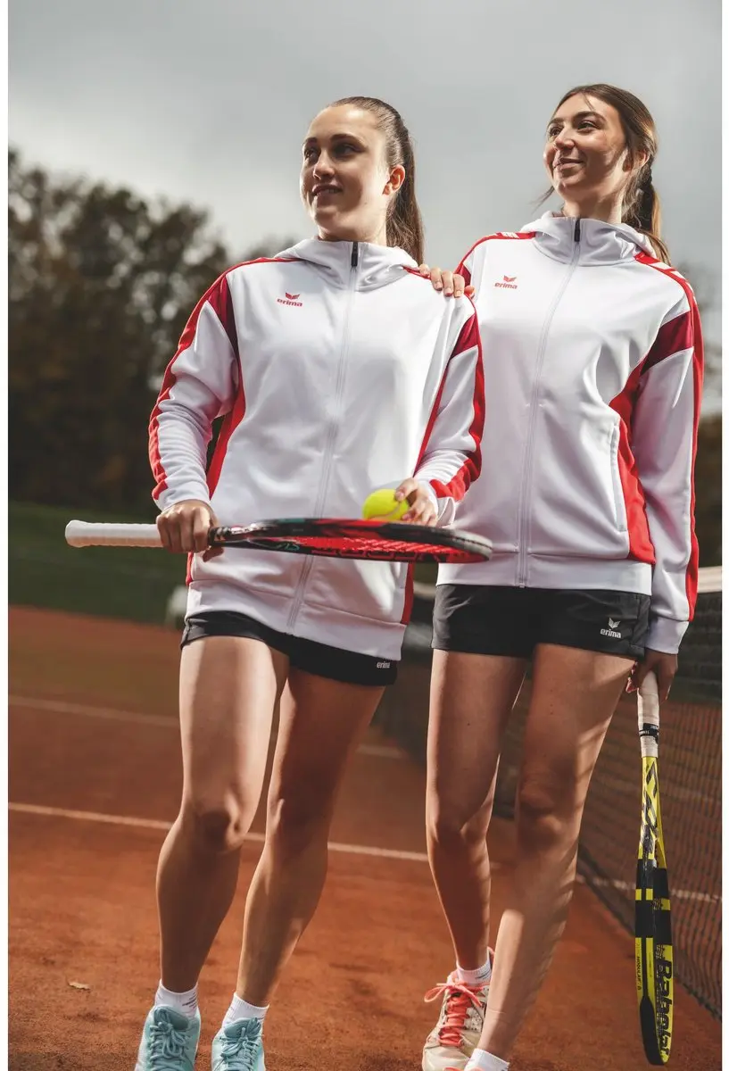 Erima Celebrate 125 Trainingsjack Dames - Wit/Rood - Maat 38
