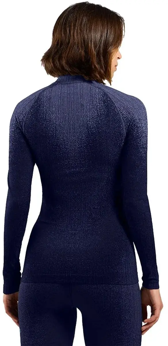 ODLO Performance Warm Blackcomb Lange Mouwen Basislaag XS - Skipper Blue - afbeelding 2 van 4