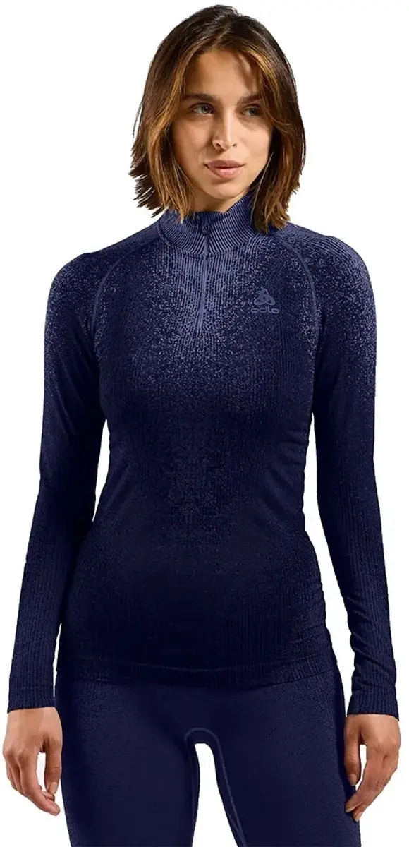 Odlo Performance Warm Blackcomb Lange Mouwen Basislaag Blauw XS Vrouw