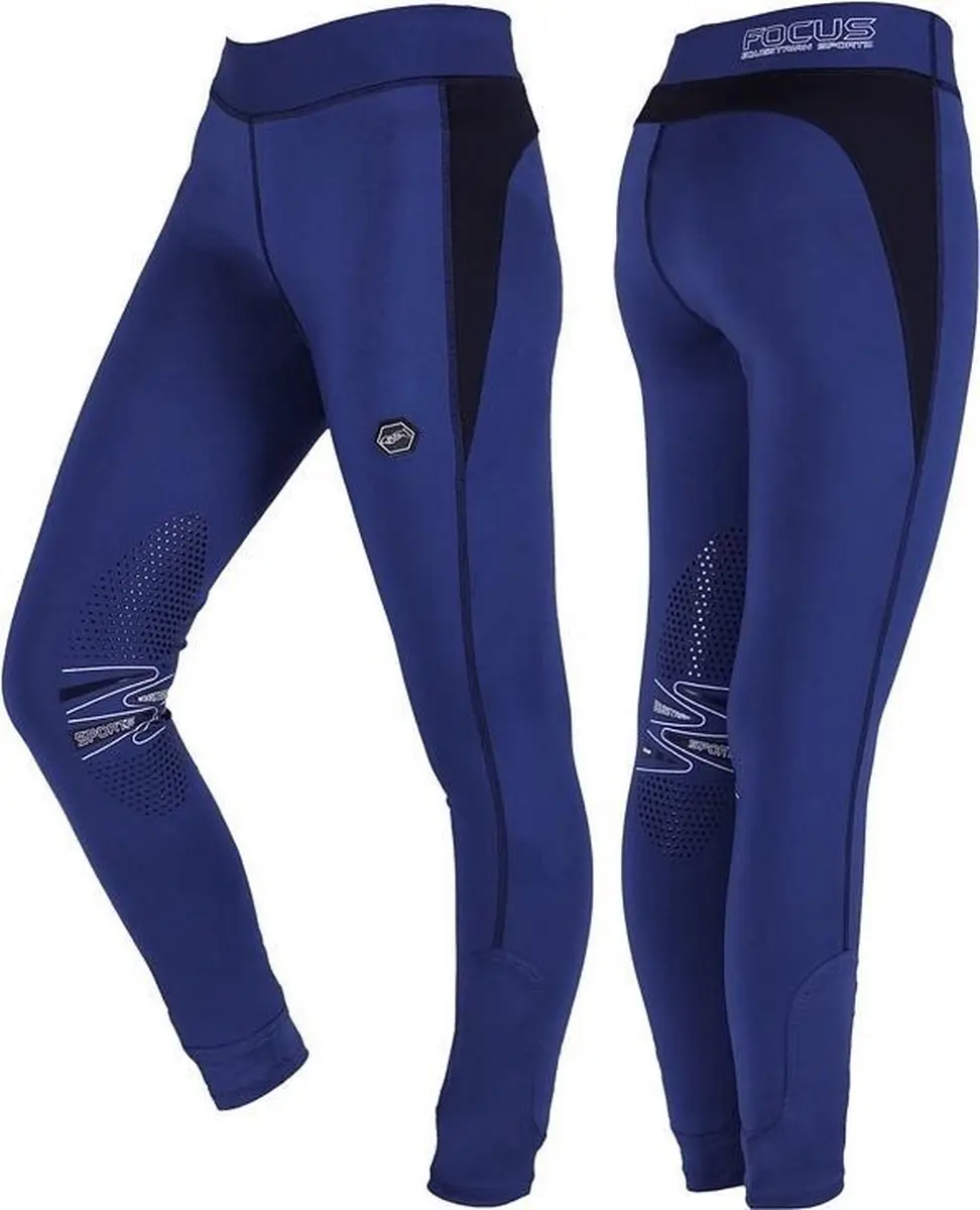 QHP Rijlegging Yara Knie Grip Kids Kobaltblauw