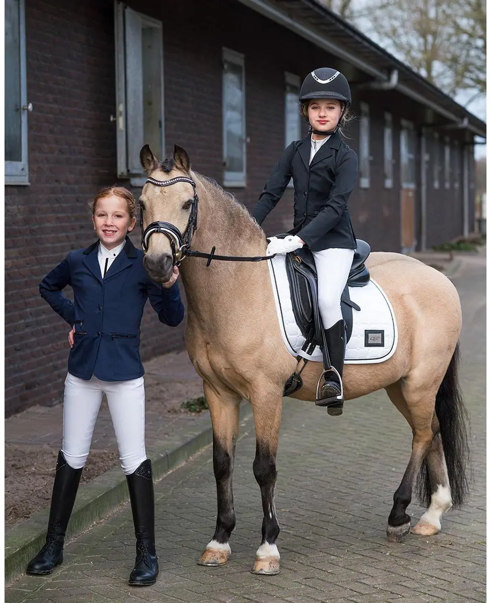 QHP Juliet Kids Paardrijjas 128 - Zwart