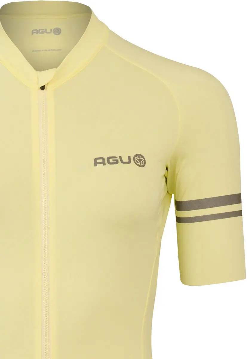 AGU Solid Wielrenshirt Dames Beige M