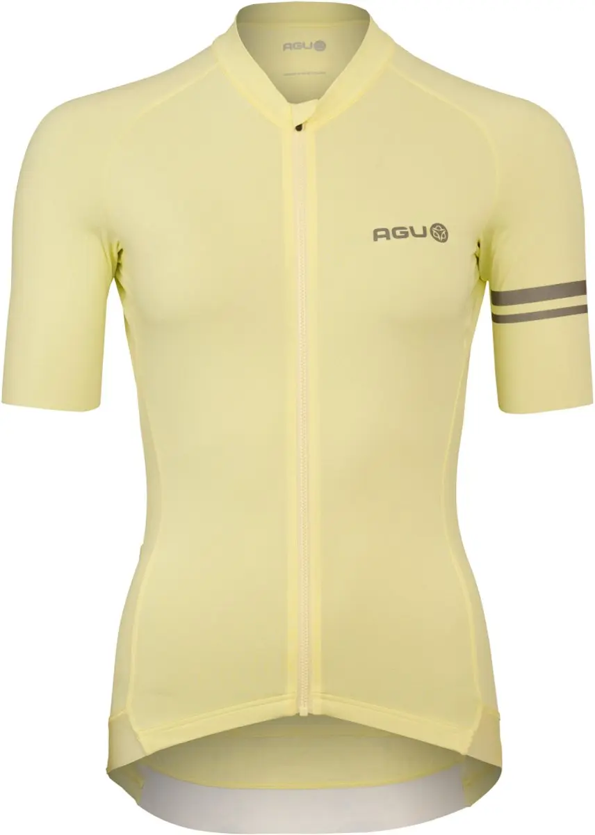 AGU Solid Wielrenshirt Dames Beige M