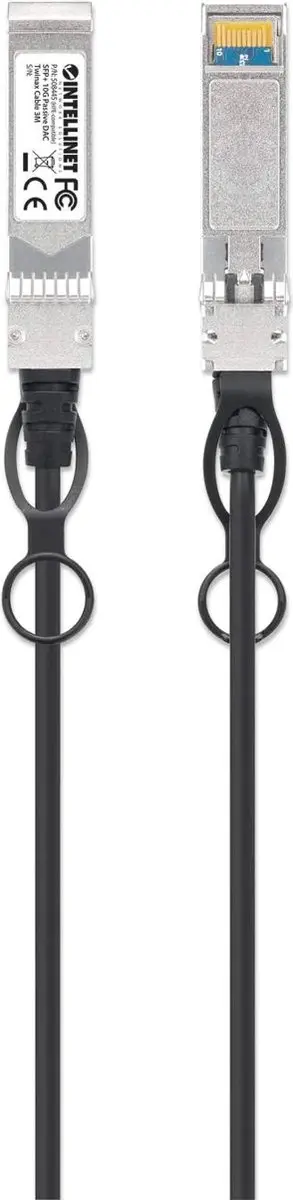 Intellinet SFP+ 10G DAC Twinax-kabel 3m - Zwart - afbeelding 3 van 6
