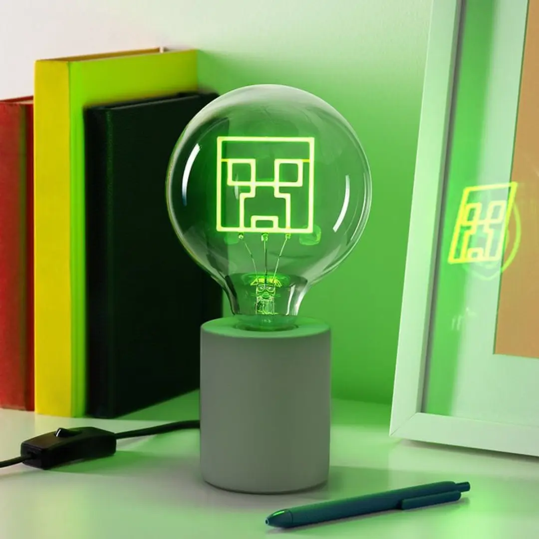 Paladone Neon Creeper E27-lamp - Groen