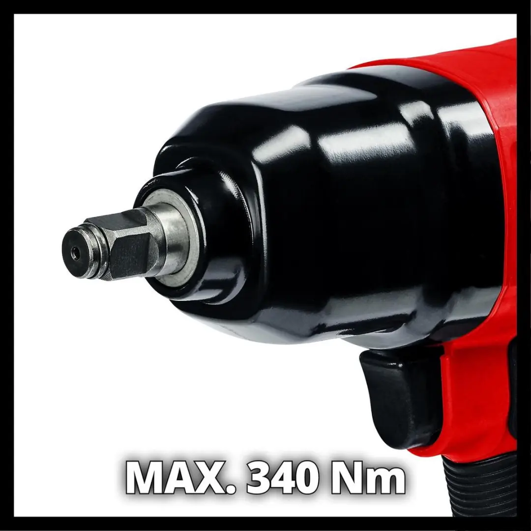 Einhell TC-PW 340 Pneumatische Slagmoersleutel - 340 Nm - 8 Dopsleutels - afbeelding 6 van 6