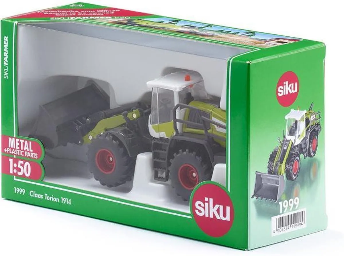 SIKU 1999 Claas Torion Wiellader 1:50 - Metaal/Kunststof - Groen - afbeelding 6 van 6
