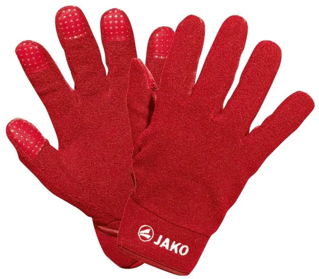 Jako Fleece Spelershandschoenen Kinderen - Rood - Maat 4