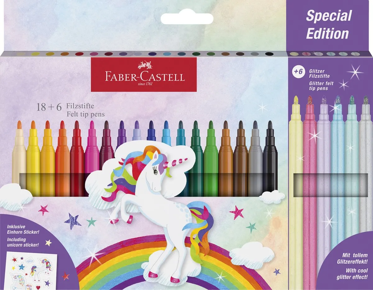 Faber-Castell Viltstiften FC-554221 - 24 Stuks