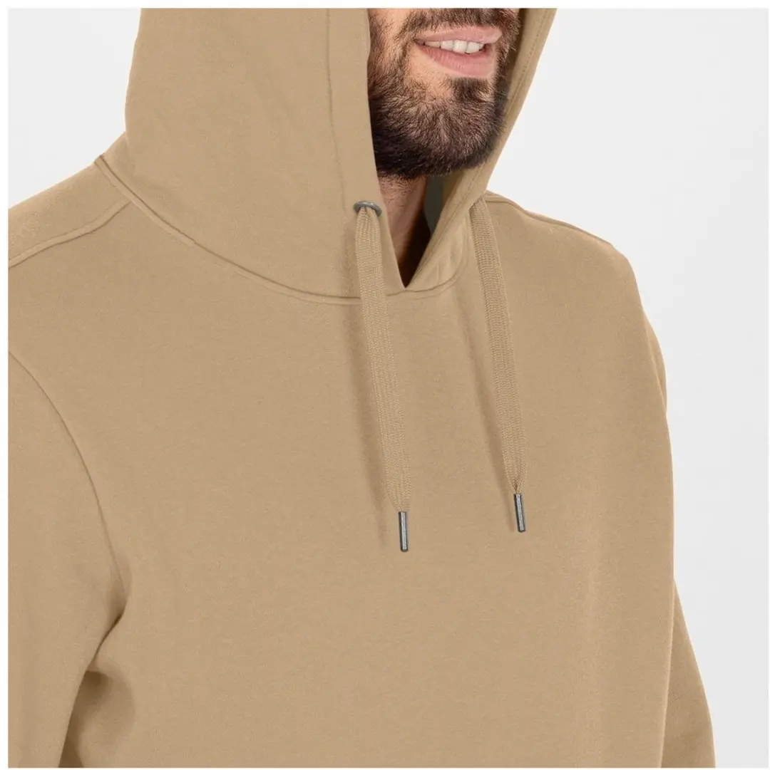 JAKO Organic Sweater Met Kap Heren - M - Sand