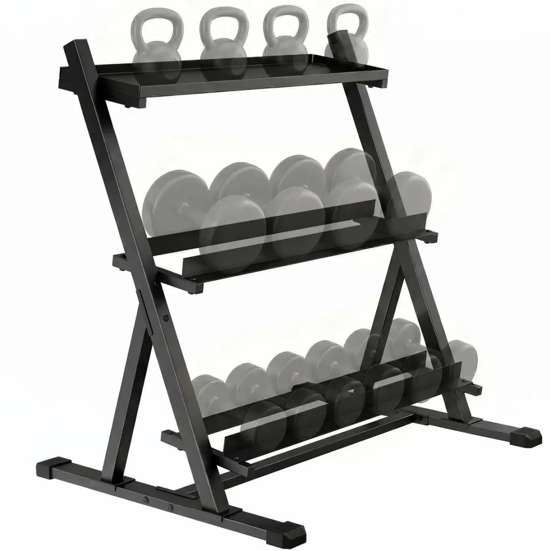 Sportnow Halterrek-Staal-88L x 66B x 88H cm-Zwart