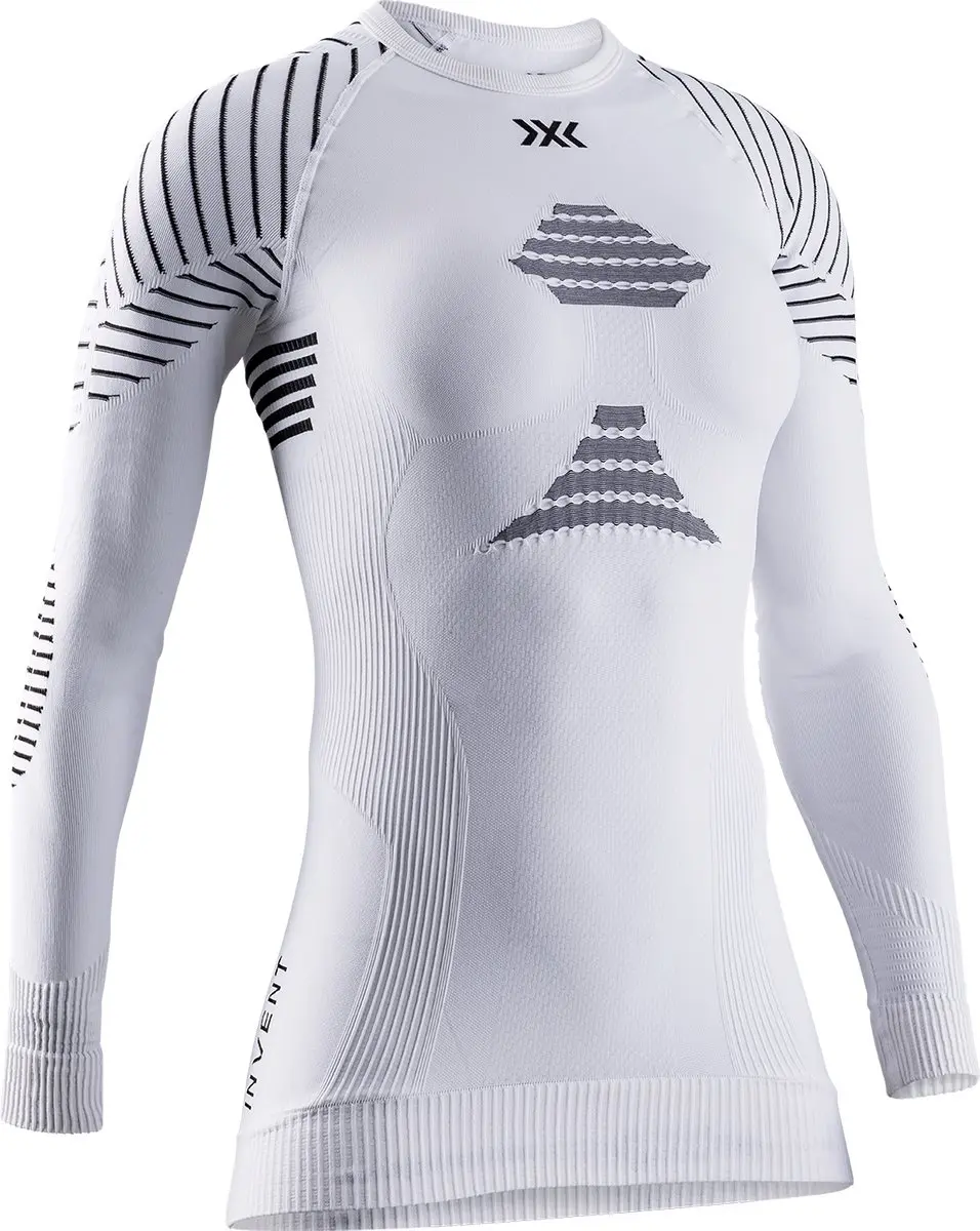 X-Bionic Invent 4.0 Dames Thermoshirt Lange Mouwen Wit/Zwart