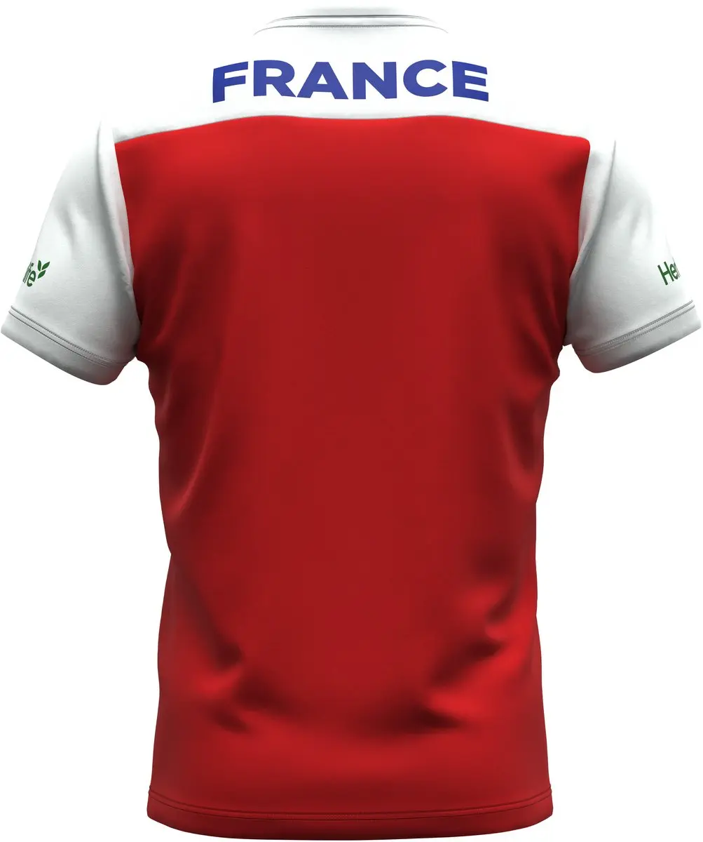 Errea France Brandon Maif 2024/25 Jersey - Rood/Wit - XL - afbeelding 2 van 3