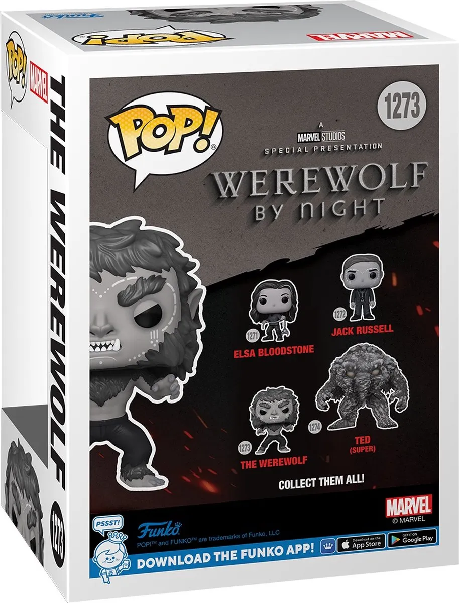 Funko Pop! Werewolf by Night Marvel Vinyl Figuur 74536 - Multicolor - afbeelding 3 van 4