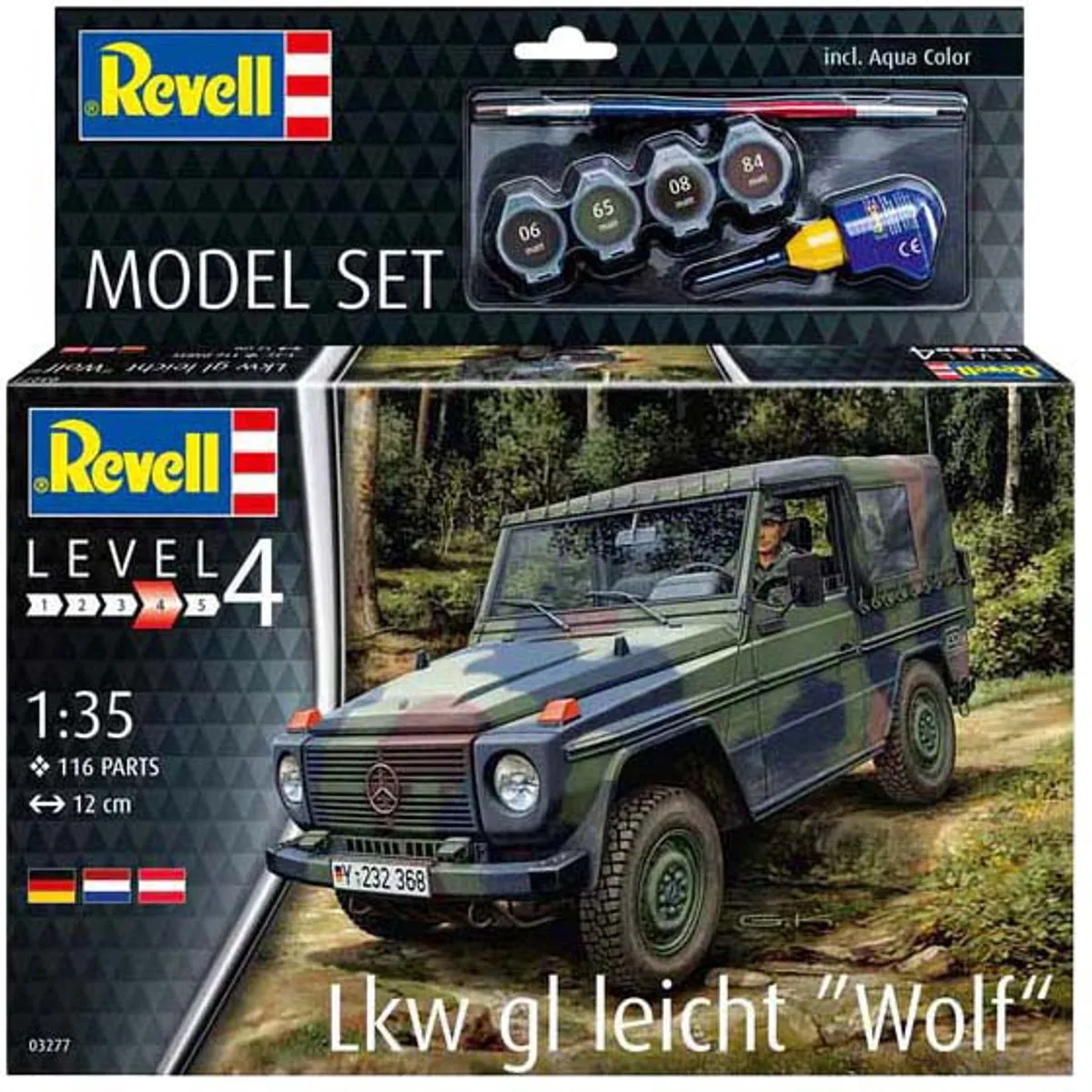 Revell 63277 Mercedes-Benz LKW gl leicht Wolf Modelbouwpakket - 1:35 - Multi