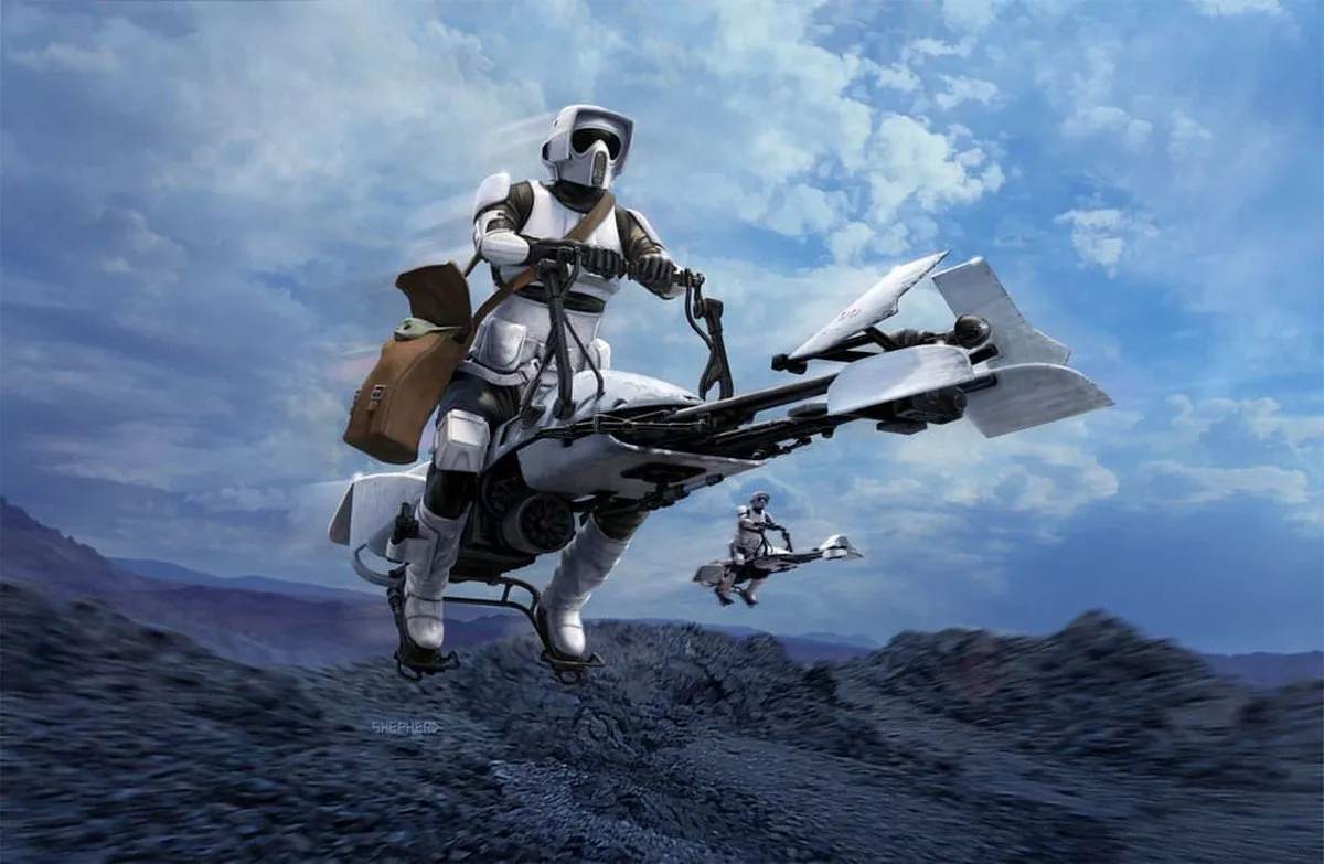 Revell 06786 Star Wars The Mandalorian Speeder Bike - 1:12 - 102 Onderdelen