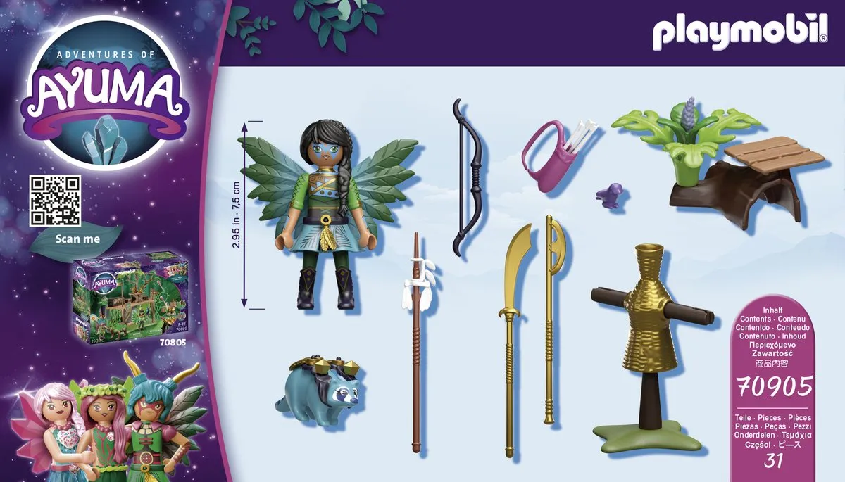 Playmobil Starterpack Ayuma Knight Fairy met Wasbeer 70905 - Multicolor
