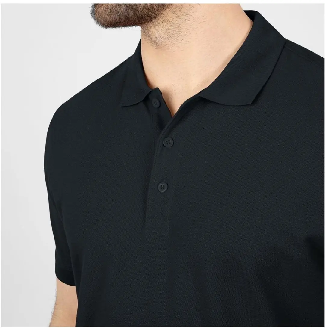 JAKO Organic Polo Heren - Zwart L