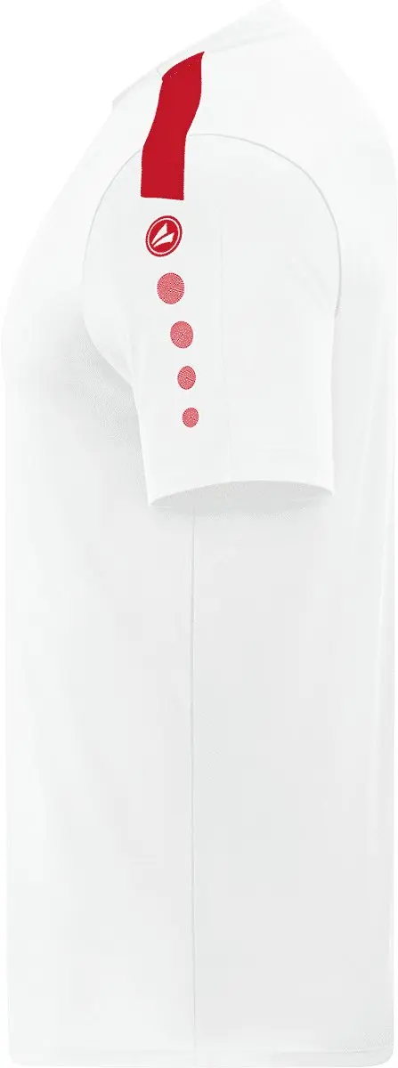 JAKO Power Shirt Korte Mouw Kinderen 164 - Rood/Wit