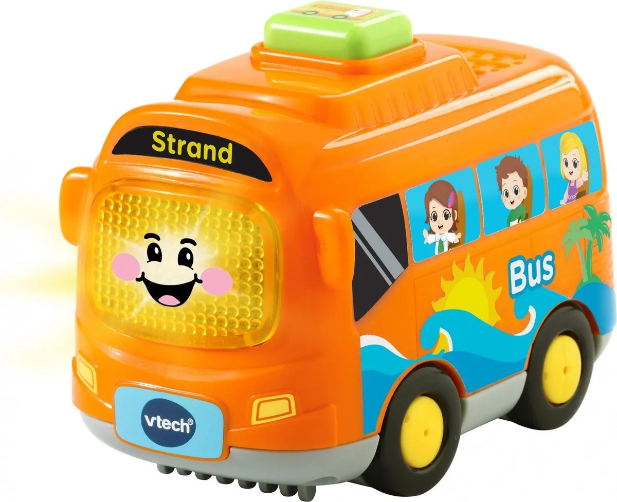 VTech Toet Toet Auto's Bruno Bus - Educatief Speelgoed 1-5 Jaar - Oranje
