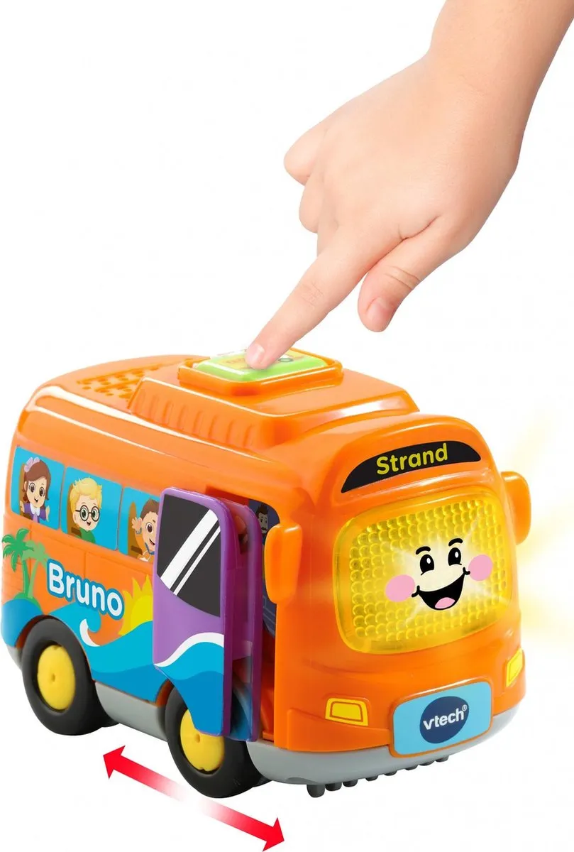 VTech Toet Toet Auto's Bruno Bus - Educatief Speelgoed 1-5 Jaar - Oranje