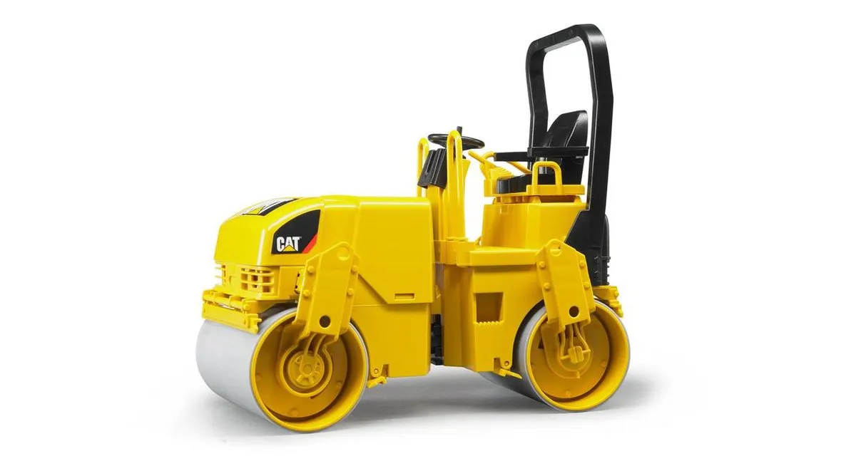 Bruder Caterpillar Asphalt Drum Compactor 2433 - Geel