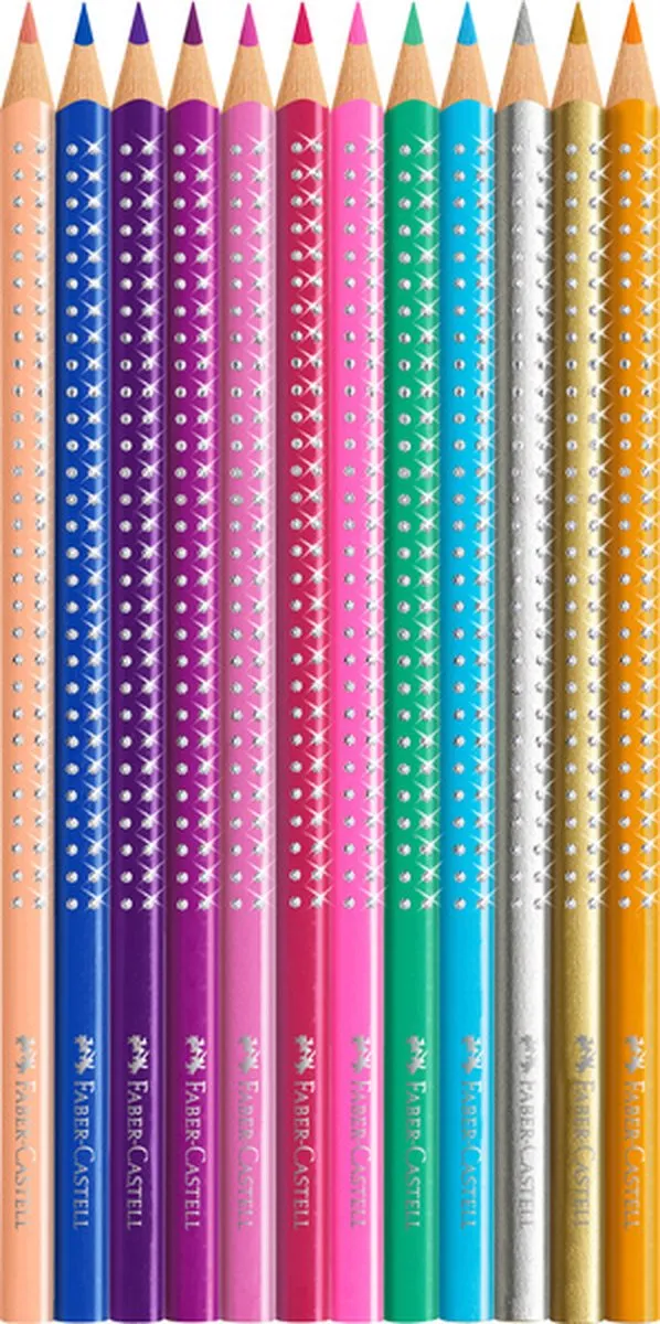 Faber-Castell Sparkle Kleurpotloden 12 Stuks - FC-201737