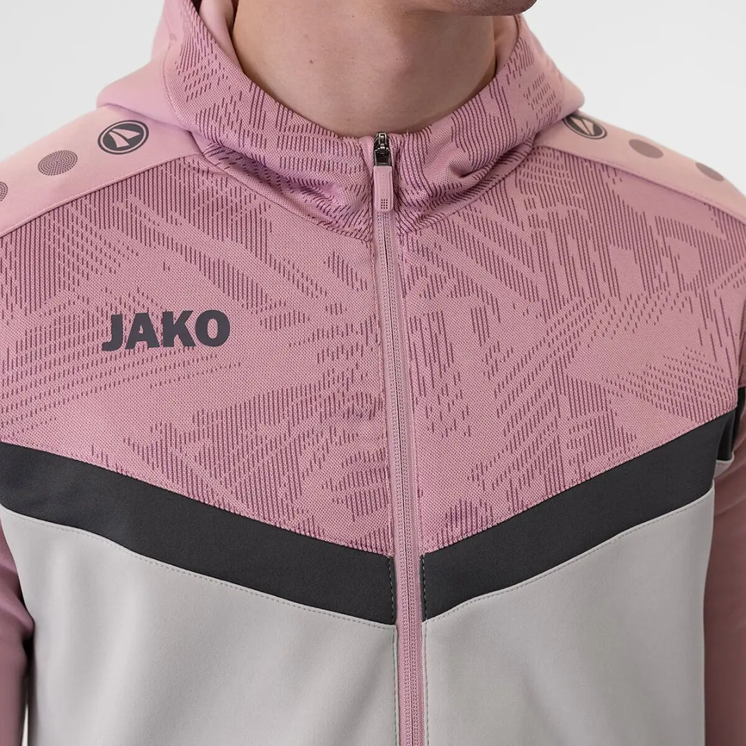 Jako Iconic Jas Heren - Zachtgrijs/Rose - Maat M