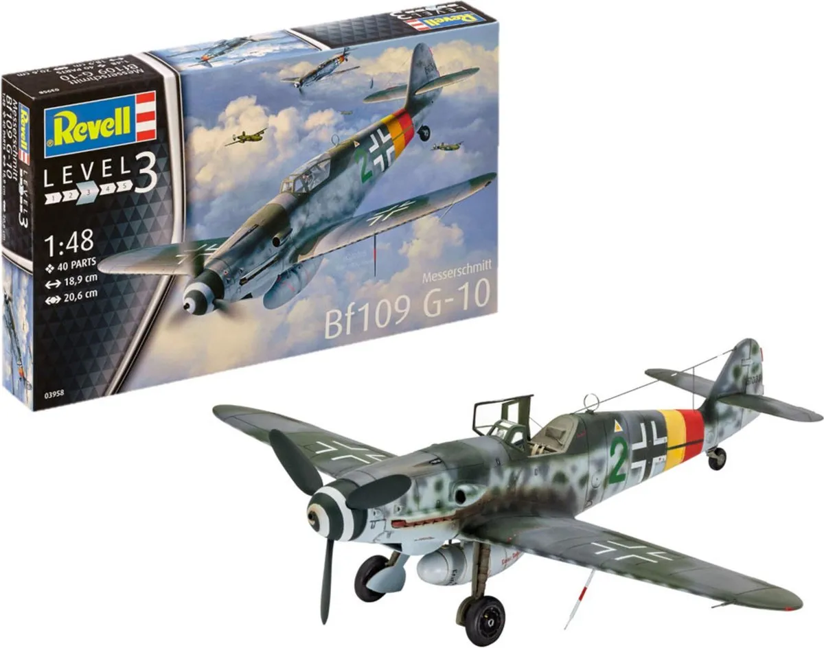 Revell 03958 Messerschmitt Bf109 G-10 Modelbouwpakket 1:48