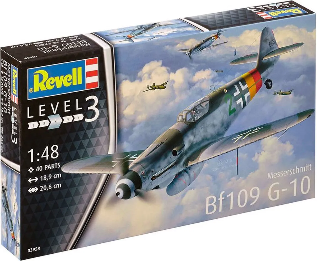 Revell 03958 Messerschmitt Bf109 G-10 Modelbouwpakket 1:48 - Multi
