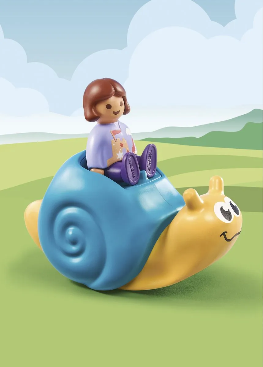 Playmobil 1.2.3 Schommelende Slak 71322 - Multicolor