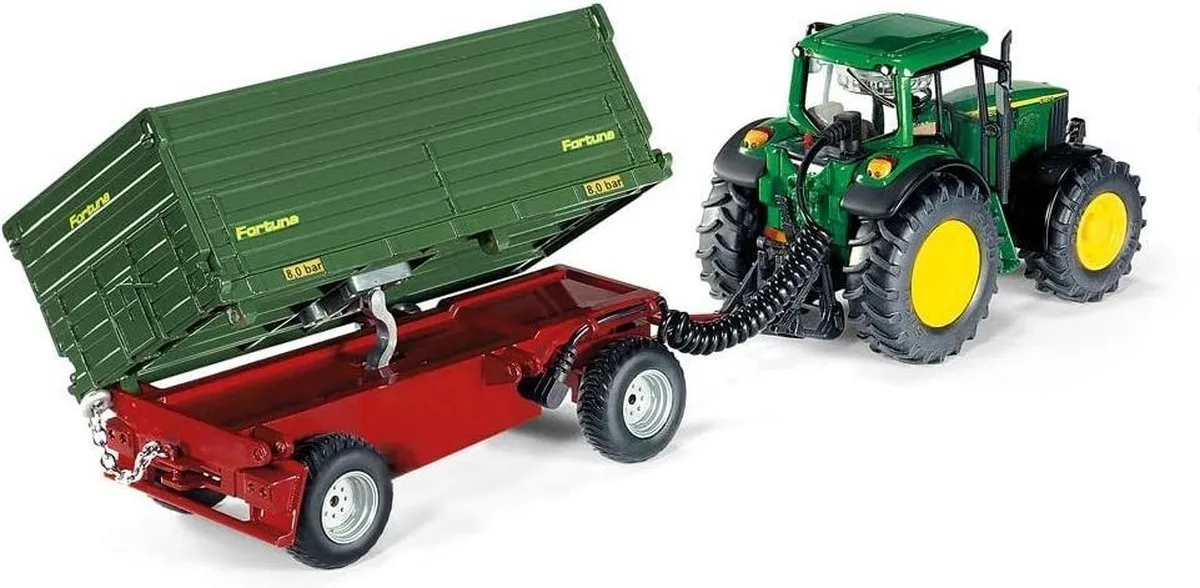 SIKU 6781 Tweezijdige Kip-Aanhangwagen - Groen