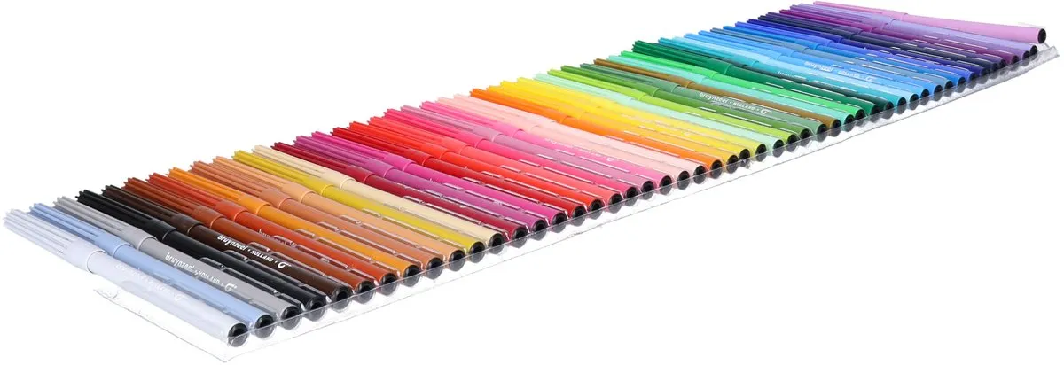 BRUYNZEEL Viltstiften - 50 Stuks - Multi