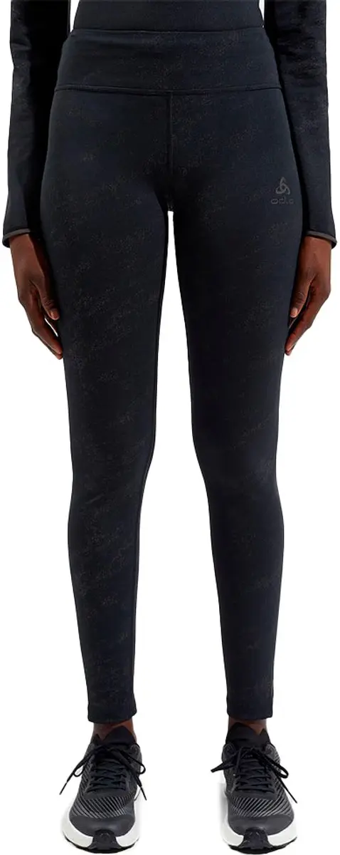 Odlo Zeroweight Print Reflective Leggings Zwart XS Vrouw
