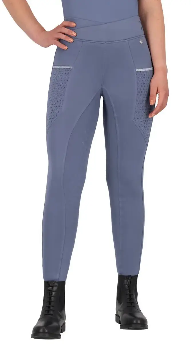 Middengrip paardrijleggings QHP Aubree