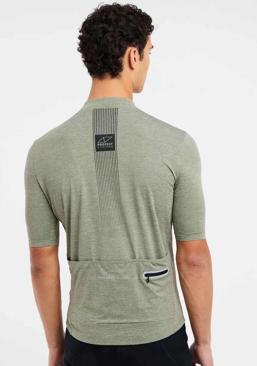 Protest Prtbobbing Fietsshirt Heren - XXXL - Groen - Reflecterend