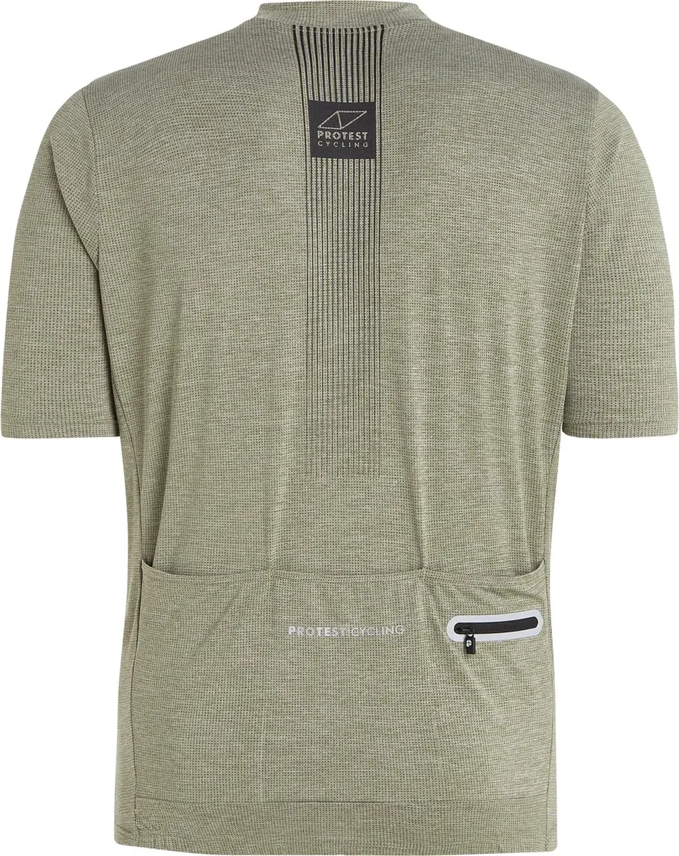 Protest Prtbobbing Fietsshirt Heren - XXXL - Groen - Reflecterend