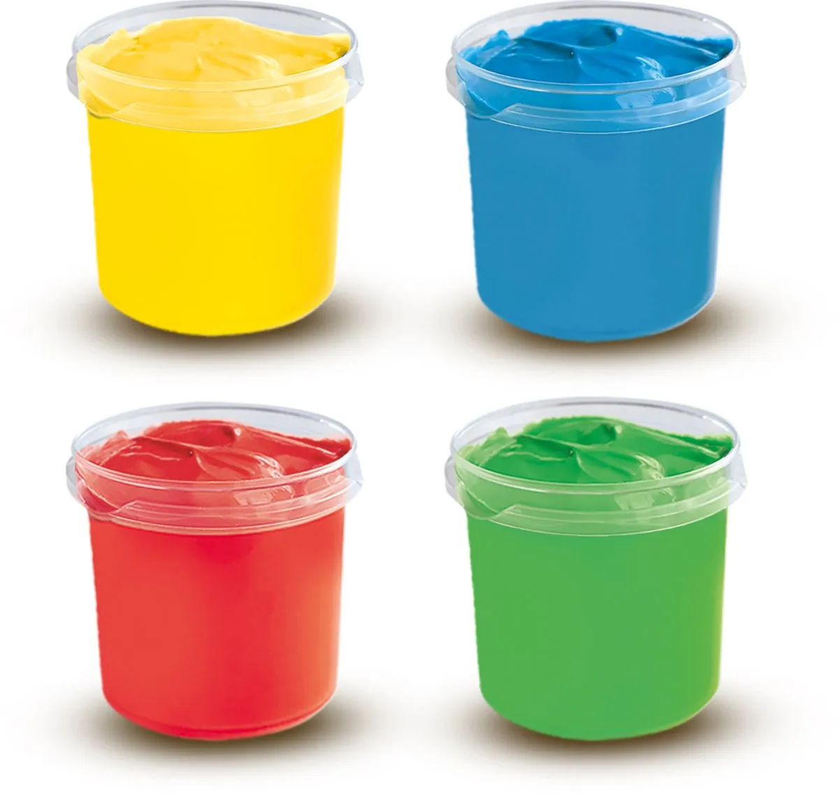 SES Creative Vingerverf 4 Kleuren 580ml - Basic