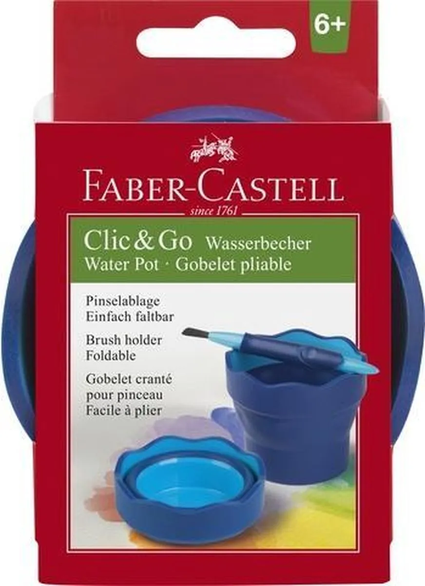 Faber-Castell Clic & Go Watercup 50ml - Blauw