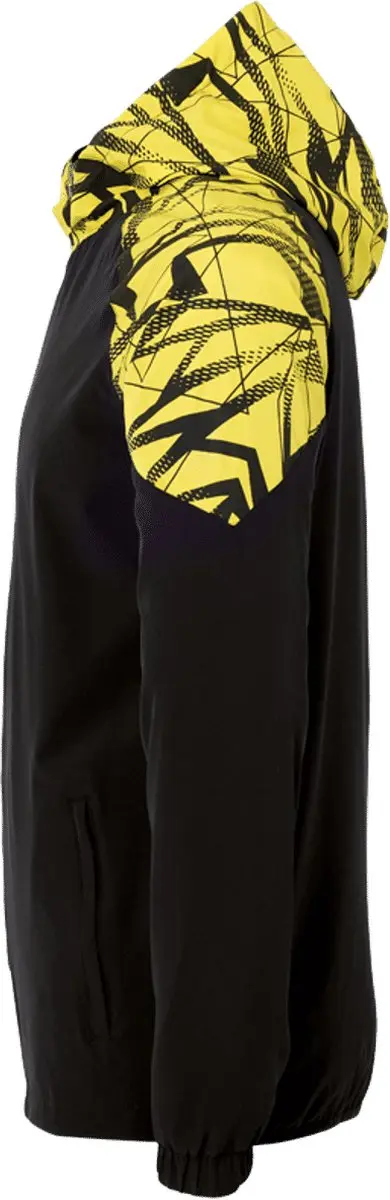 Uhlsport Goal 25 Sweater met Kap Kinderen 140 - Zwart/Limoen