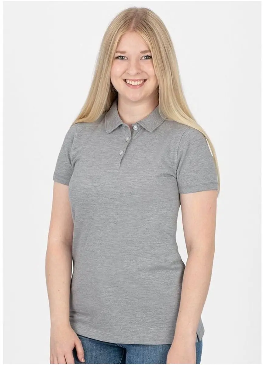 Jako Organic Polo Stretch Dames 36 - Lichtgrijs