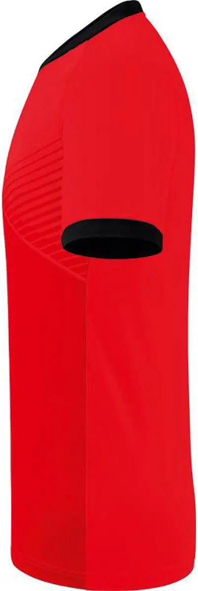 Erima Mantua Shirt Korte Mouw Kinderen 128 - Rood/Zwart