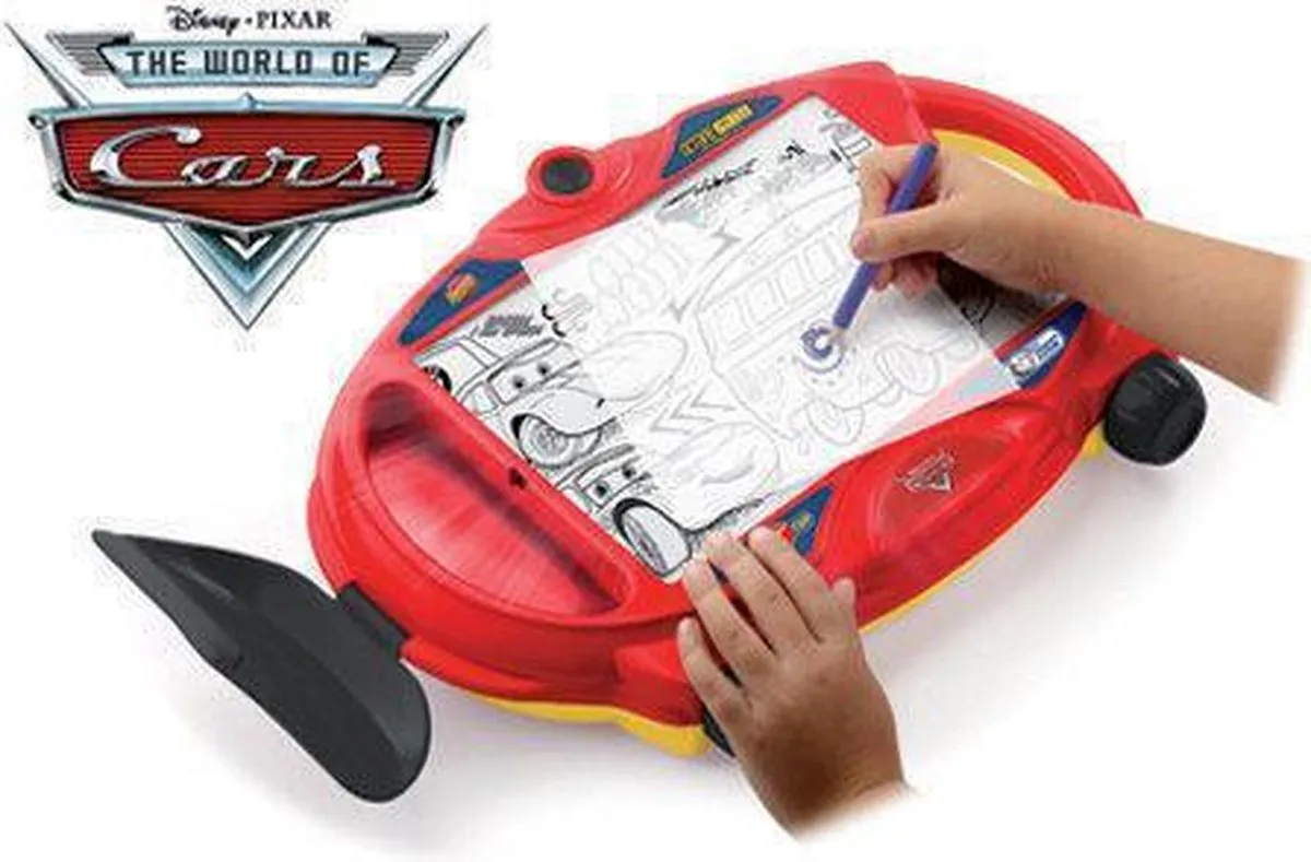Disney Cars Tekenlicht Tafel - Rood