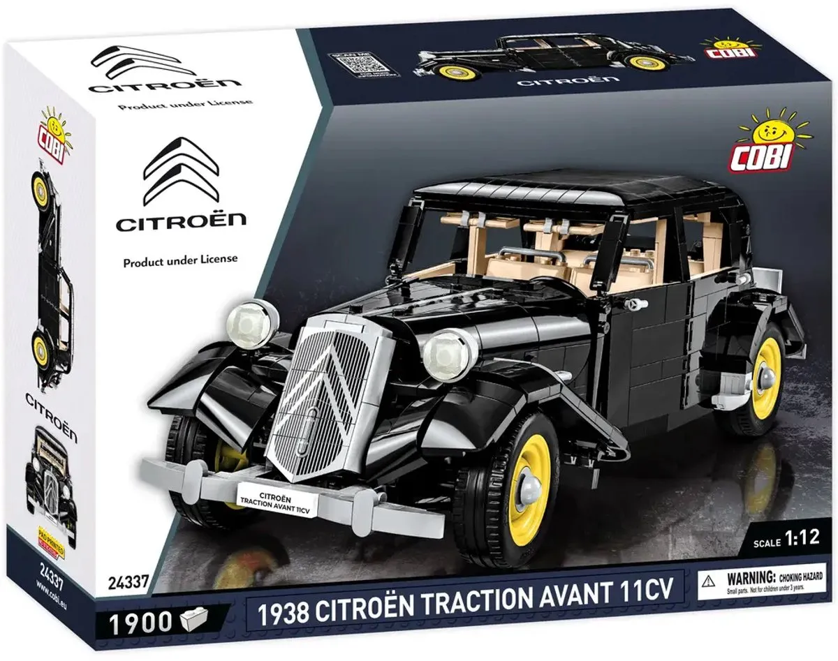 Cobi Citroën Traction Avant 11CV Bouwpakket 1:12 - 1900 Stuks - Meerkleurig