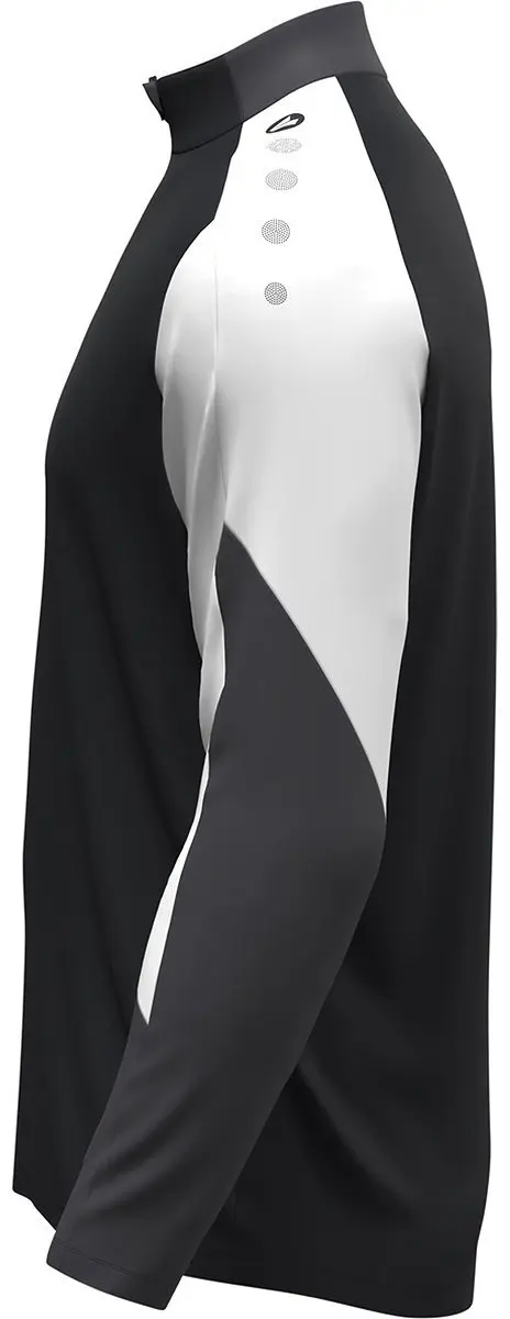 Jako Dynamic Ziptop Dames - Zwart/Wit/Antraciet S