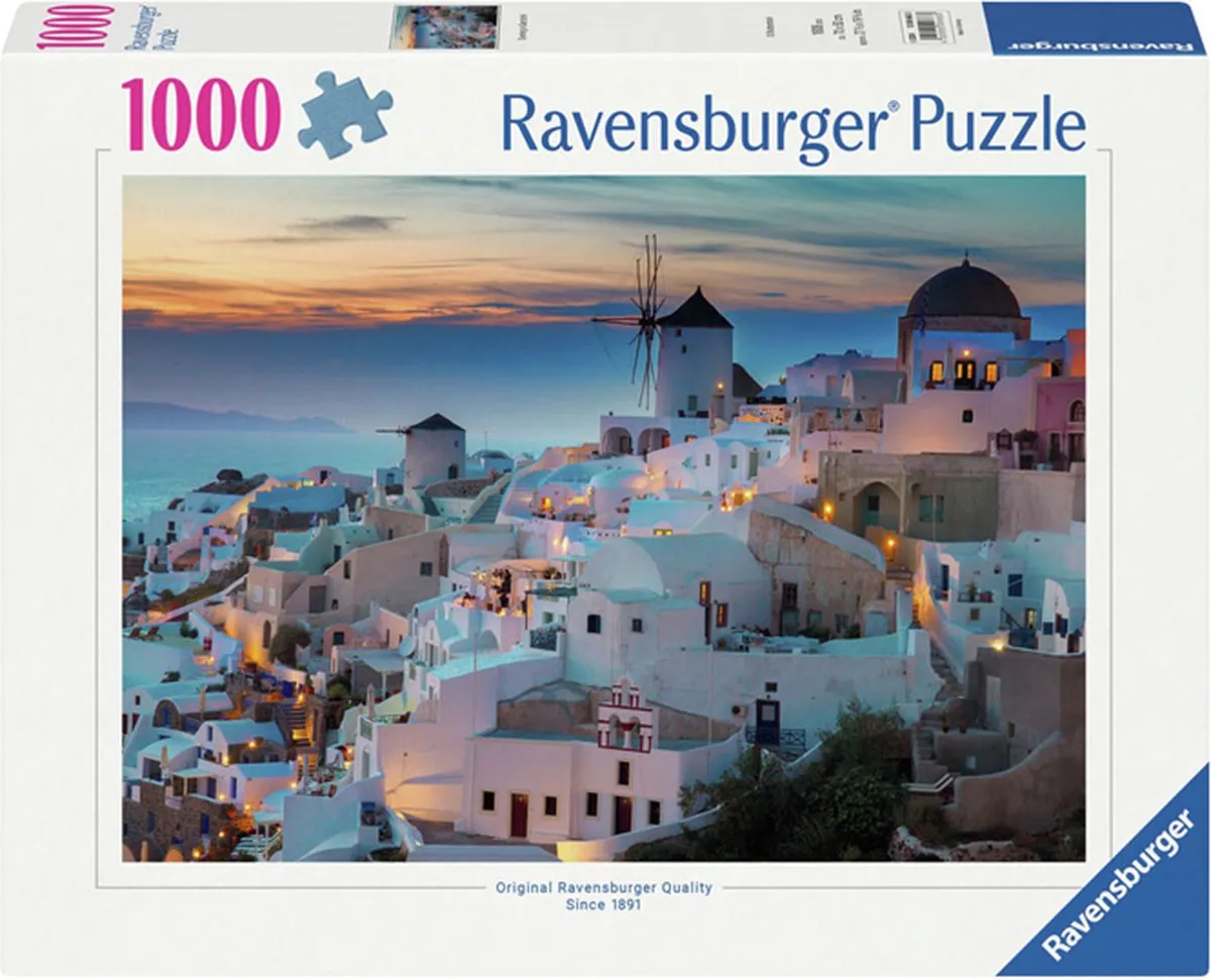 Ravensburger Santorini Legpuzzel 1000 Stuks - Multicolor
