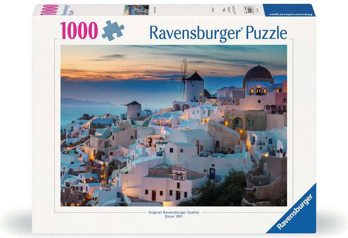 Ravensburger Santorini Legpuzzel 1000 Stuks - Multicolor