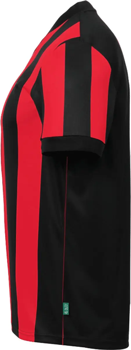 Uhlsport Stripe 2.0 Shirt Korte Mouw Kinderen 128 - Zwart/Rood