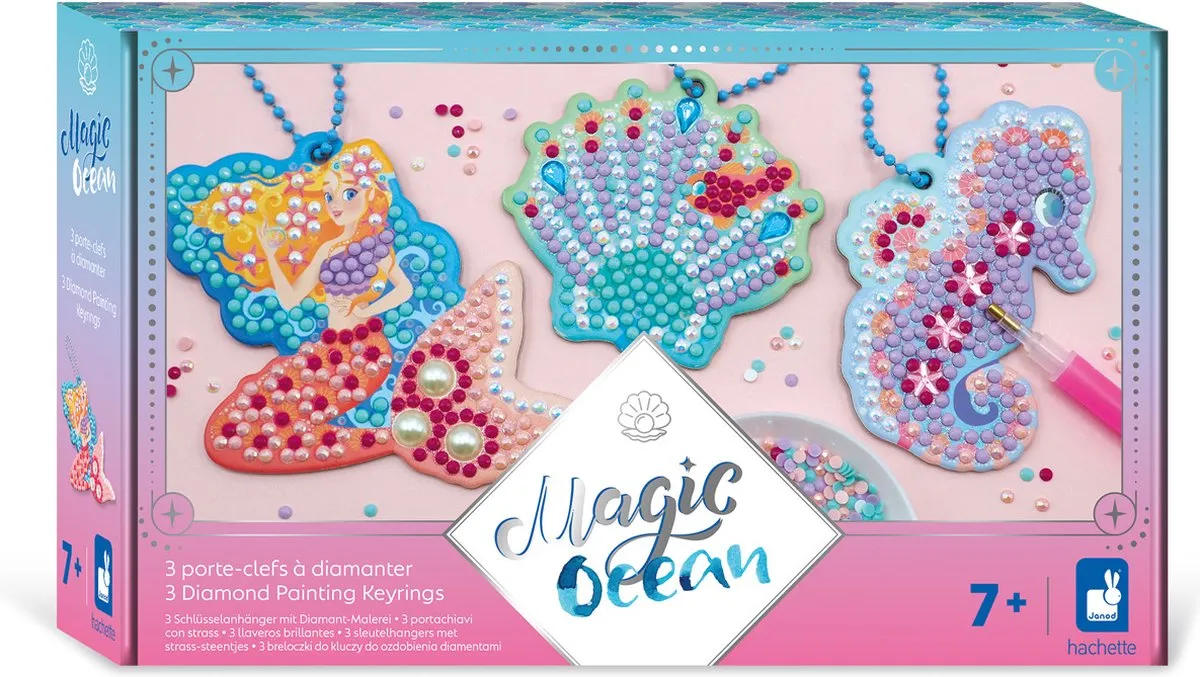 Janod Magic Ocean Sleutelhangers 3-delig - Multicolor - afbeelding 6 van 6